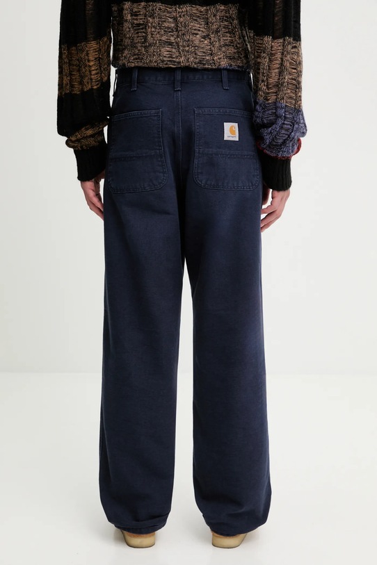 Abbigliamento Carhartt WIP pantaloni in cotone Simple Pant I035643.1C4O blu navy