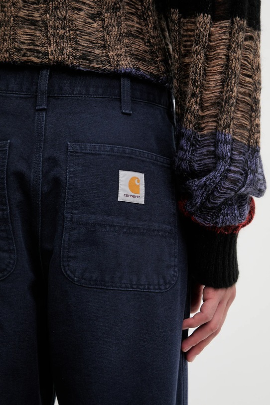 Carhartt WIP pantaloni in cotone Simple Pant blu navy I035643.1C4O