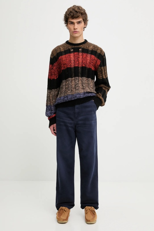 Carhartt WIP pantaloni in cotone Simple Pant I035643.1C4O blu navy