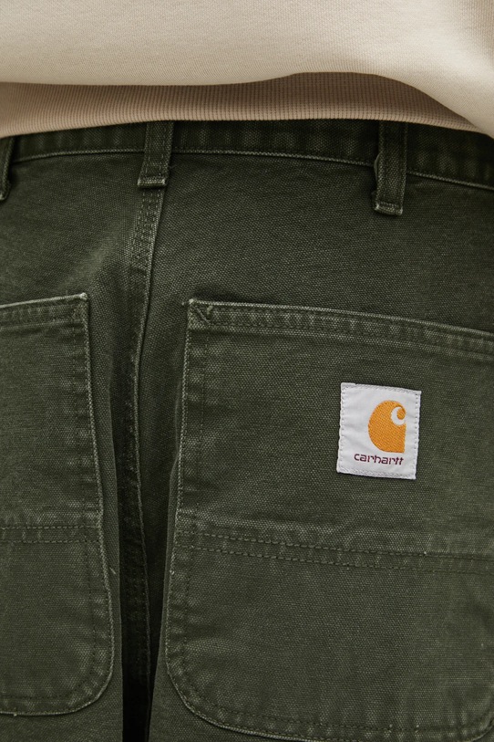 Carhartt WIP jeansy bawełniane Single Knee Pant zielony I034798.494O