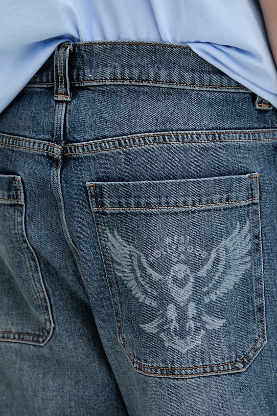 Hollister Co. jeansy relaxed fit męskie niebieski KI331.6108.278