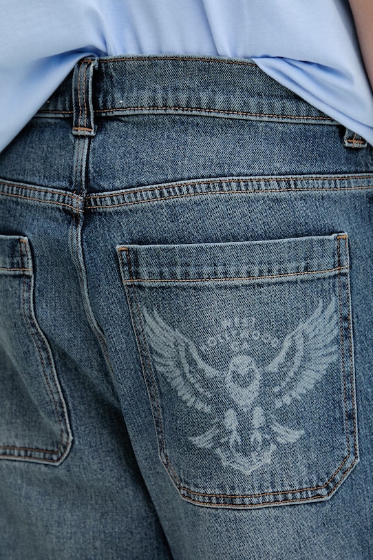 Hollister Co. jeansy relaxed fit męskie niebieski KI331.6108.278