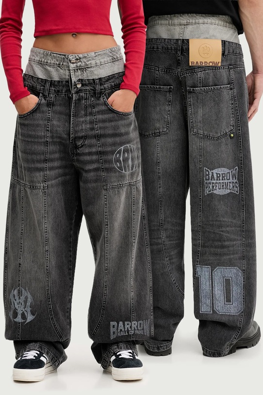 Barrow jeansy czarny F5BWUADP019