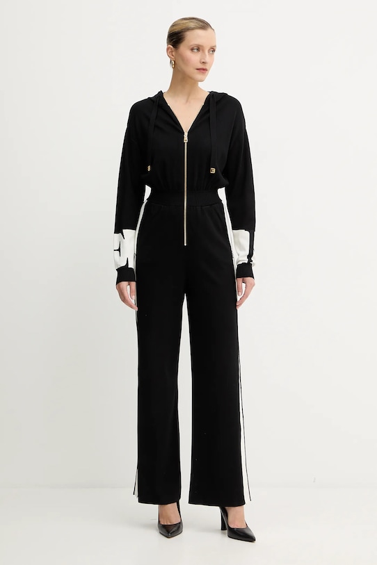 Комбинезон Elisabetta Franchi узор чёрный KT61S56E2