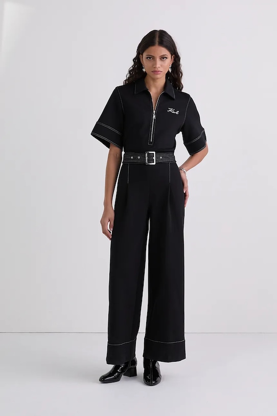 Karl Lagerfeld kezeslábas rövid fekete A3W13047