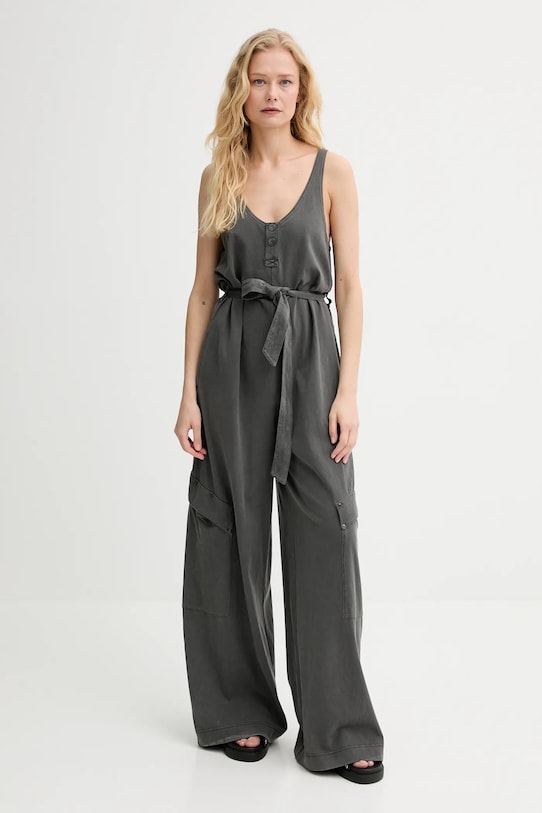 G-Star kombinezon bawełniany bawełna szary D26100.C756