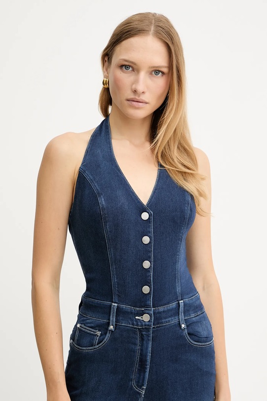 Guess kombinezon jeansowy BETSY granatowy W5YD57.D0782