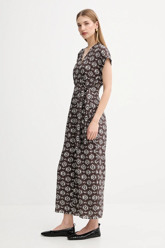 Weekend Max Mara kombinezon jedwabny ARIZONA 2525246021600 brązowy AW25