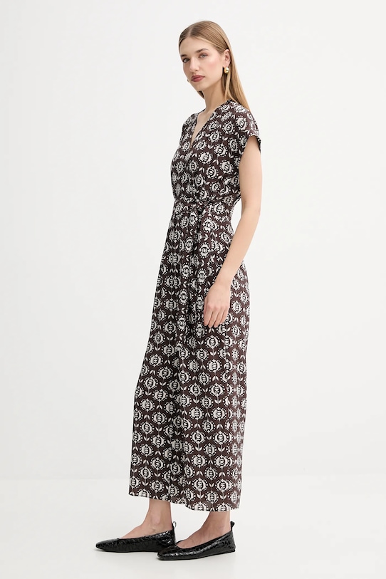 Weekend Max Mara kombinezon jedwabny ARIZONA 2525246021600 brązowy AW25