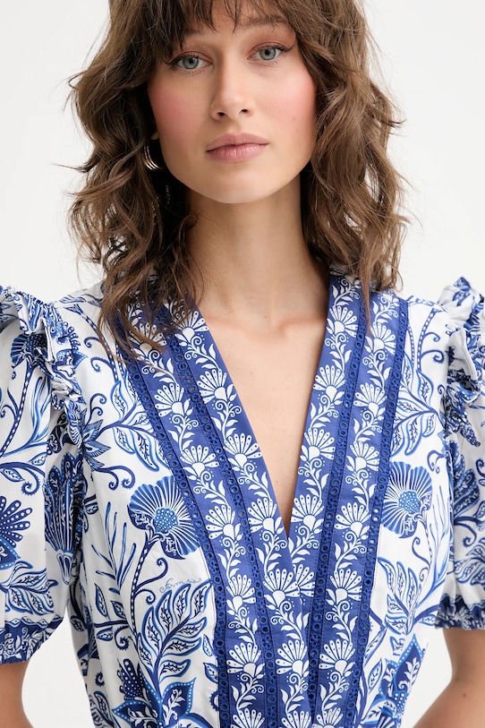 Bavlněná kombinéza Farm Rio modrá 336137