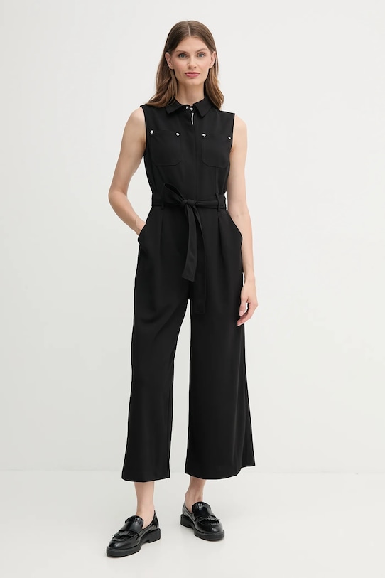 Dkny kezeslábas galléros fekete DD5B1L16