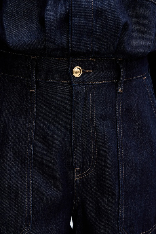 Sisley kombinezon jeansowy 447ZLT00Q granatowy