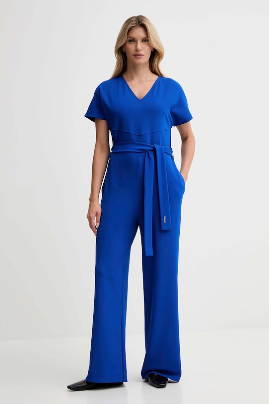 Calvin Klein kombinezon z elastanem niebieski LV044D065G