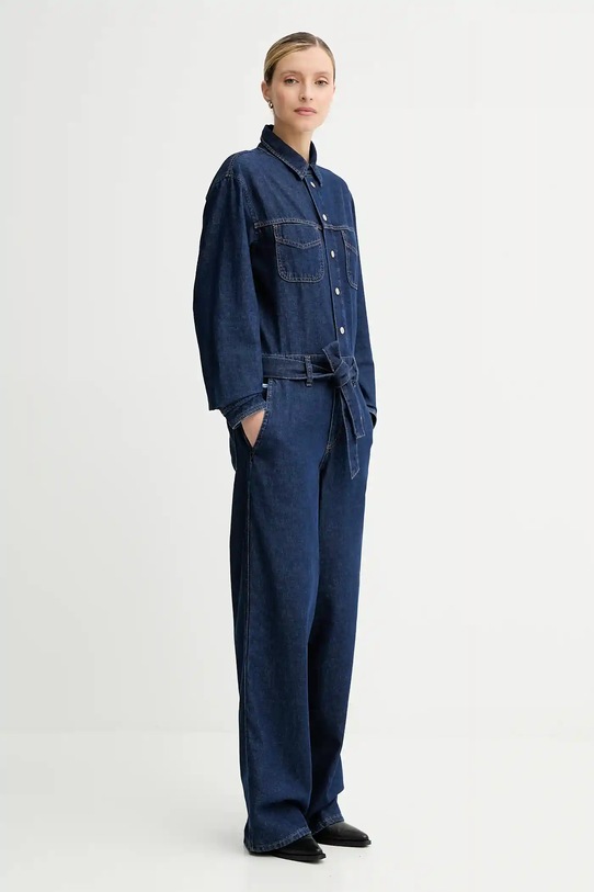 Marc O'Polo kombinezon jeansowy 5000006876 granatowy AW25
