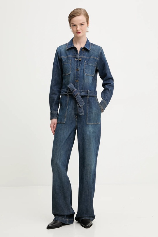 Kombinezon iz jeansa Guess Jeans Dolg modra W5BD97.D0026