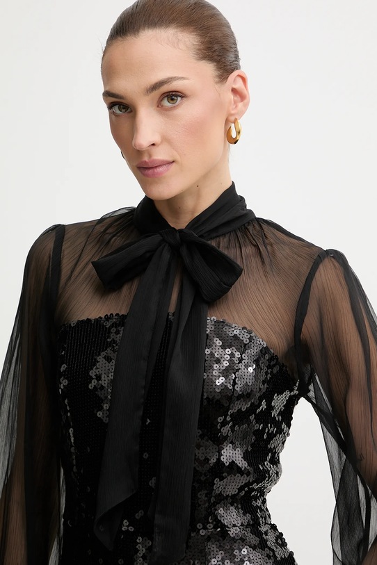 Bardot salopetă negru 60089PB