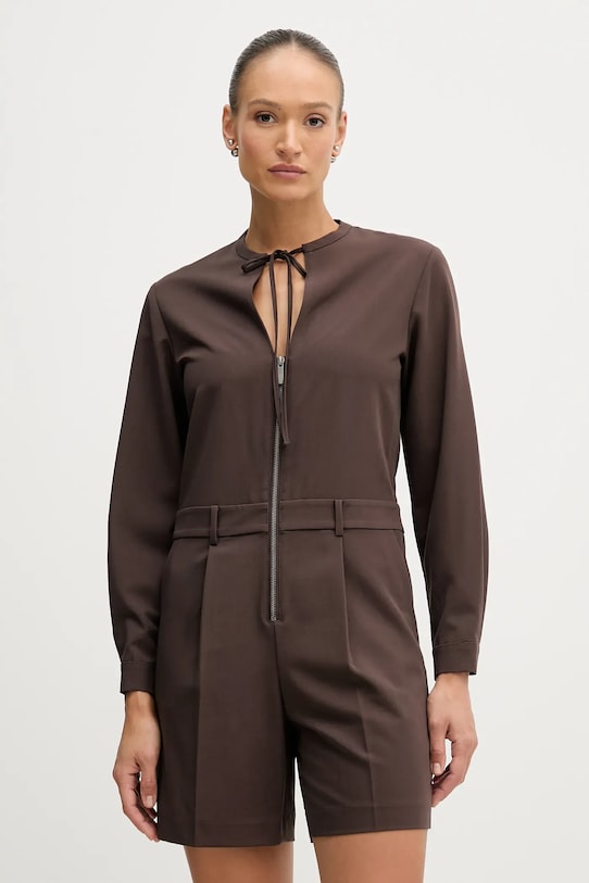 Sisley kombinezon casual brązowy 4RRVLT00R