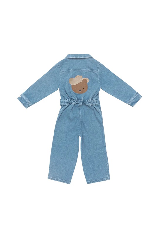 Dziewczynka Donsje kombinezon dziecięcy z bawełną Lard Denim Jumpsuit Western Bear 4104501 niebieski