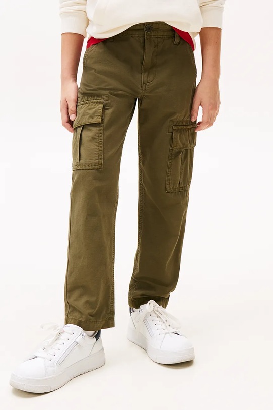 Tommy Hilfiger spodnie KB0KB09693.9BYA zielony AW25