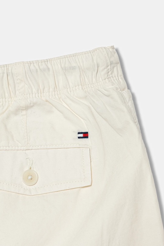 Παιδικό βαμβακερό παντελόνι Tommy Hilfiger μπεζ KB0KB09779.9BYA
