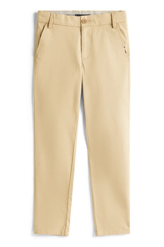 Tommy Hilfiger spodnie dziecięce KB0KB09638.9BYA beżowy AW25
