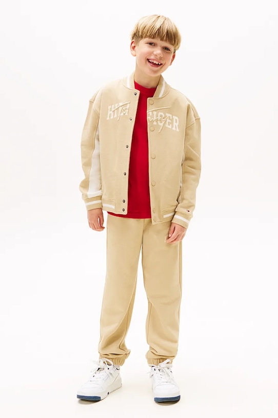 Tommy Hilfiger pantaloni de trening reglabil bej KB0KB09695.9BYA