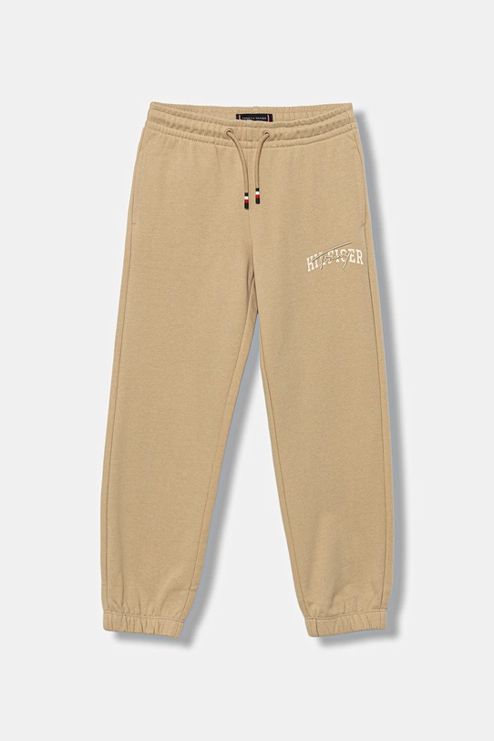 Tommy Hilfiger spodnie dresowe KB0KB09695.9BYA beżowy AW25