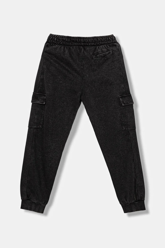 Guess spodnie dresowe bawełniane dziecięce L5YQ16.KAX74.9BYA czarny AW25