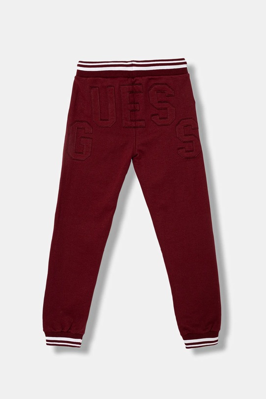 Dětské tepláky Guess L5YQ17.K0170.9BYA burgundské AW25
