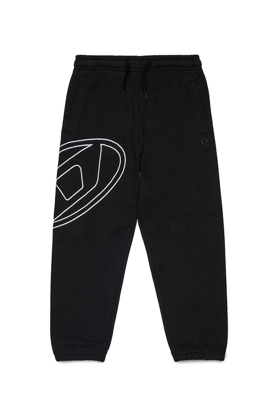 Diesel pantaloni tuta in cotone bambino/a PMARKYMEGOVALD TROUSERS maglia nero J02272