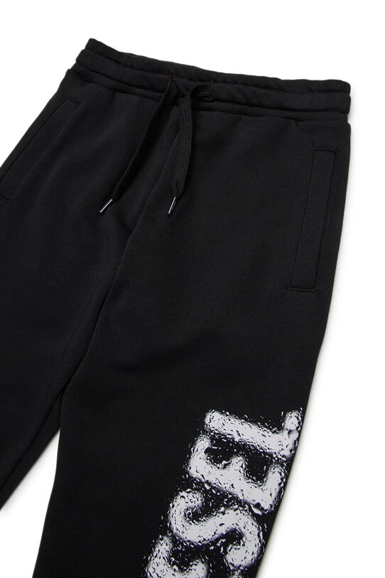 Chłopiec Diesel spodnie dresowe bawełniane dziecięce PANTLI TROUSERS J02445 czarny