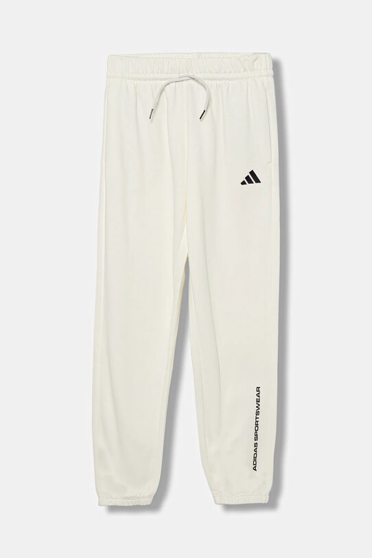 adidas spodnie dresowe dziecięce dzianina beżowy KC1178