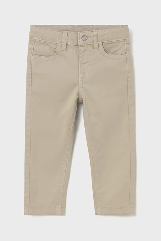 Бебешки панталон Mayoral slim fit basic памук бежов 563.3B.Baby.9BYA