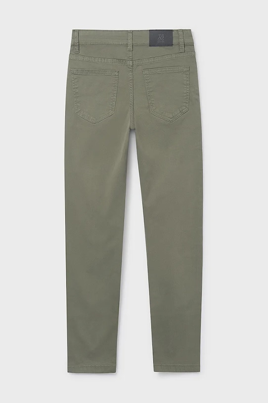 Detské nohavice Mayoral slim fit basic 582.7D.Junior.9BYA zelená AW25