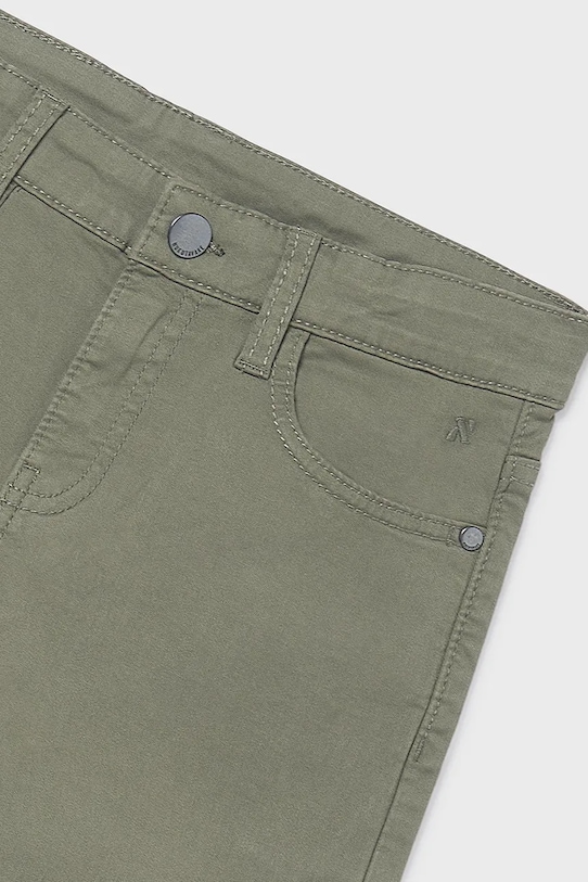 Chlapec Detské nohavice Mayoral slim fit basic 582.7D.Junior.9BYA zelená