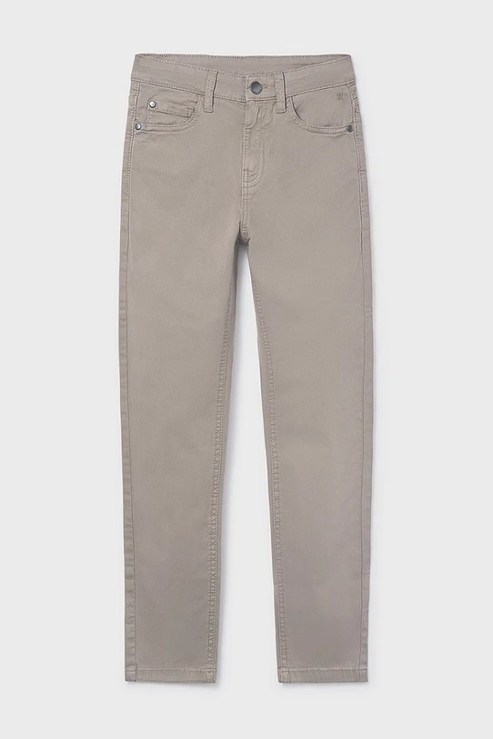 Detské nohavice Mayoral slim fit basic s elastanom sivá 582.7D.Junior.9BYA