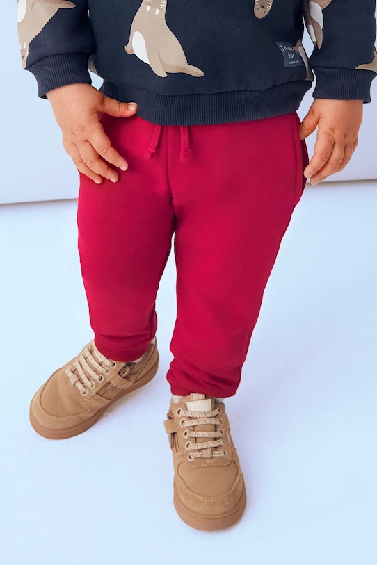 Mayoral spodnie dresowe dziecięce 704.3E.Baby.9BYA czerwony