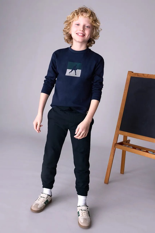 Mayoral pantaloni de trening pentru copii reglabil negru 705.7A.Junior.9BYA