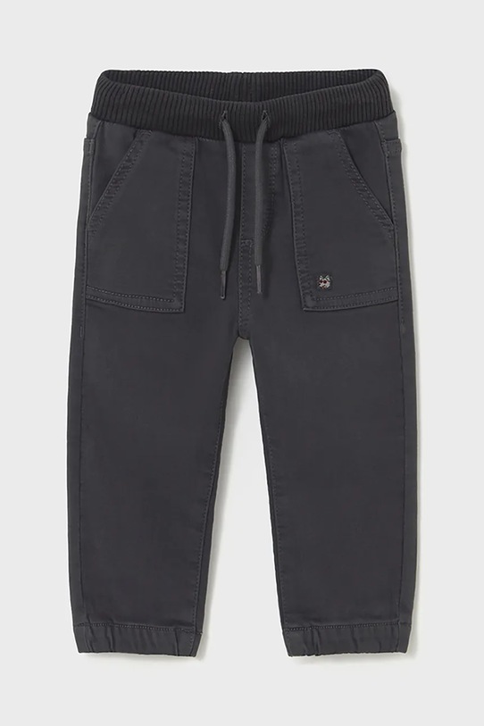 Mayoral spodnie niemowlęce jogger serża soft z regulacją czarny 2503.3A.Baby.9BYA