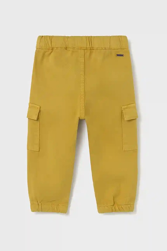 Дитячі штани Mayoral Joggery cargo 2506.3C.Baby.9BYA жовтий AW25