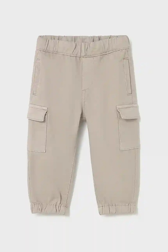 Дитячі штани Mayoral Joggery cargo з еластаном коричневий 2506.3C.Baby.9BYA