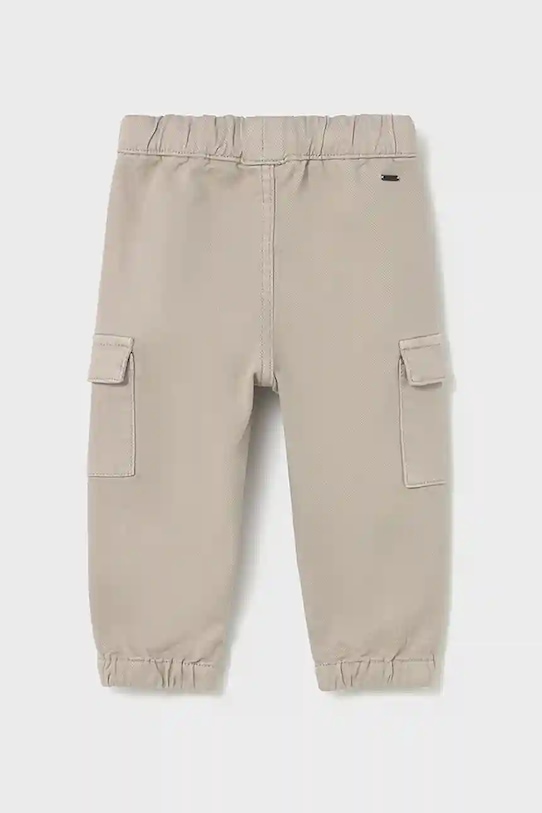 Mayoral spodnie dziecięce Joggery cargo 2506.3C.Baby.9BYA brązowy AW25