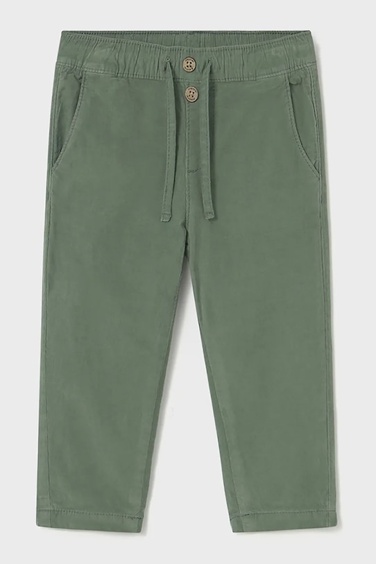 Mayoral pantaloni din catifea pentru copii 2507.3C.Baby.9BYA verde AW25