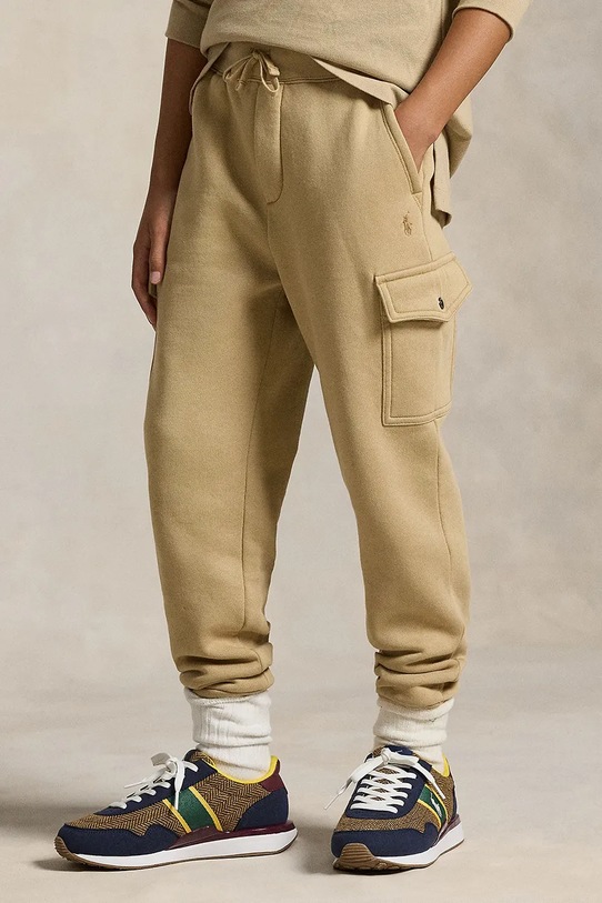 Dječji donji dio trenirke Polo Ralph Lauren bež 323892354017