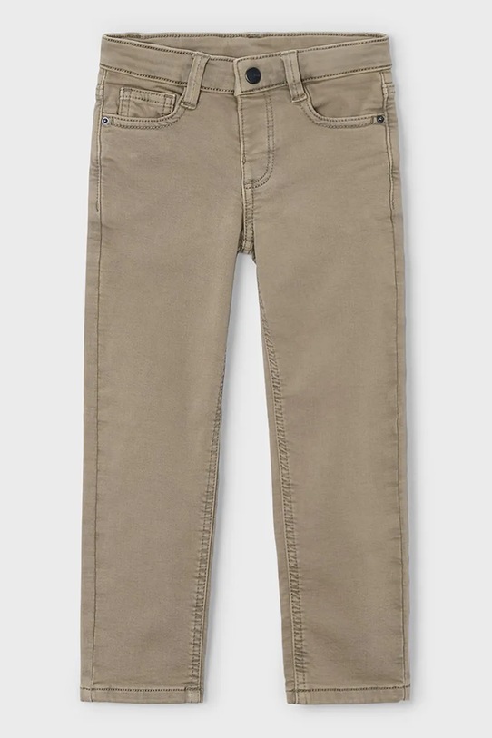 Mayoral spodnie dziecięce soft regular fit tkanina zielony 4562.5D.Mini.9BYA