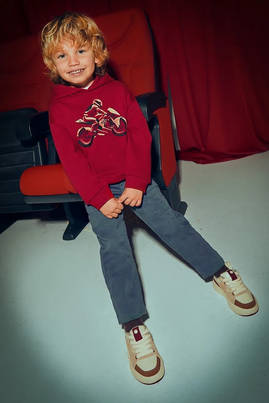 Mayoral spodnie dziecięce soft regular fit niebieski 4562.5D.Mini.9BYA