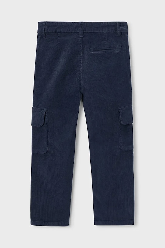 Mayoral spodnie sztruksowe dziecięce cargo sztruks 4564.5F.Mini.9BYA granatowy AW25
