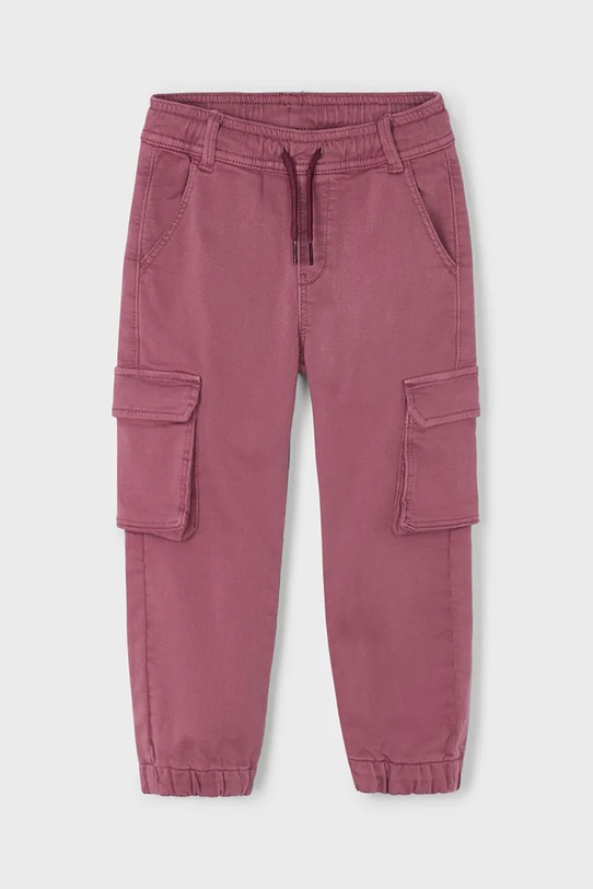 Otroške hlače Mayoral cargo soft 4567.5F.Mini.9BYA bordo AW25