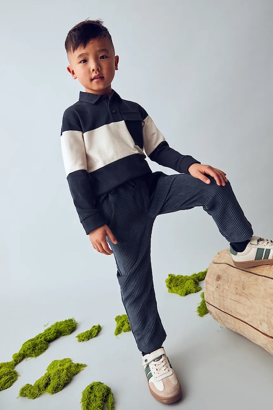 Mayoral pantaloni copii Joggery sztruks 4568.5G.Mini.9BYA bleumarin