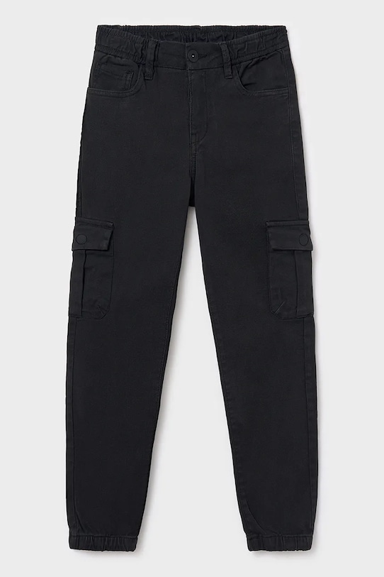 Mayoral pantaloni copii cu elastan negru 7559.7A.Junior.9BYA